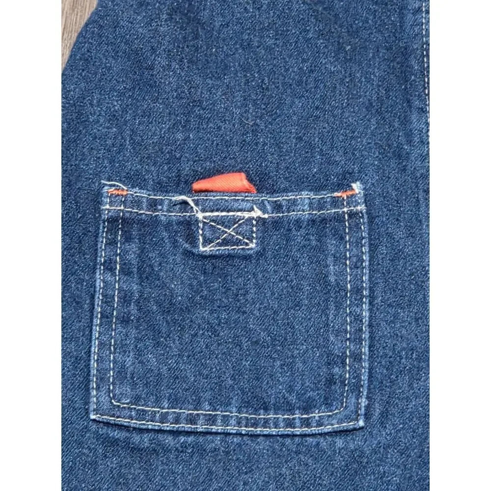 Vintage RARE Y2K Blues Clues Blue Denim Overalls & Shirt Set Embroidered Size 3T